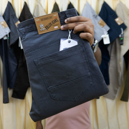 "ডিপ এস  কালার" জিন্স কাটিং গেবাডিন প্যান্ট Killer Brand™(026)