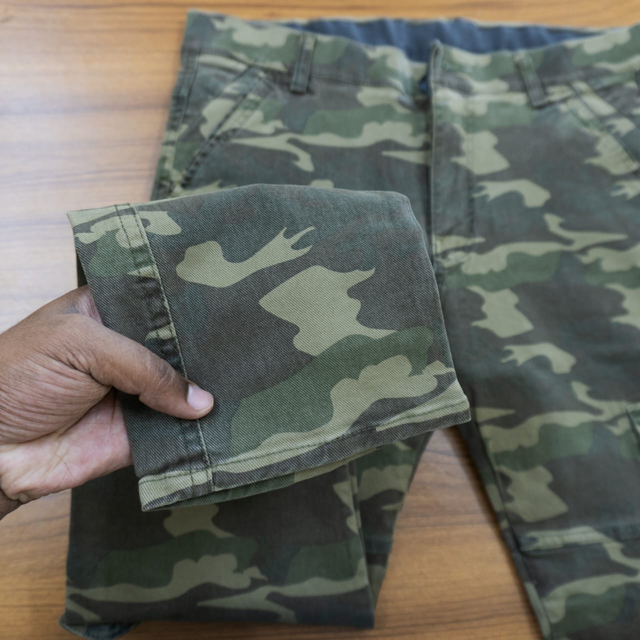 "সিলিকন ওয়াশ" আর্মি কার্গো-মোবাইল প্যান্ট (কোড:038)