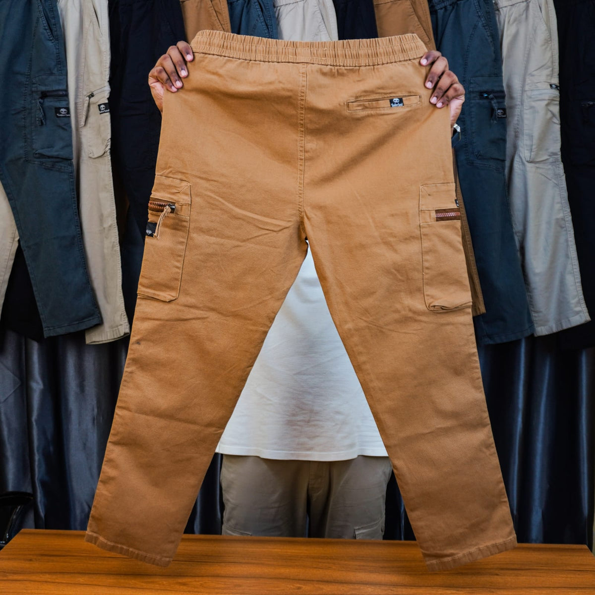 "খাকি-কালার"Timberland™ ফ্লেক্স কার্গো গেবাডিন (ফিনিক্স কটন ফ্যাব্রিক) কোড :90