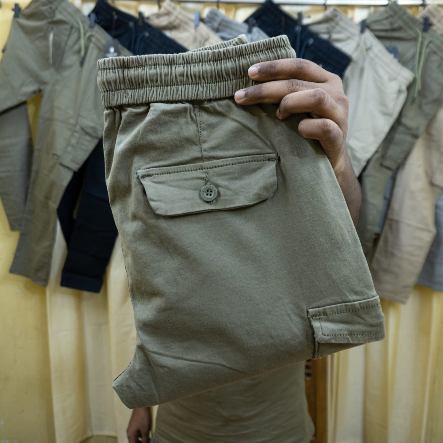 "অলিভ কালার" G-Star brand  কার্গো-মোবাইল প্যান্ট