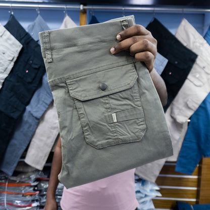 "অলিভ -কালার"কার্গো গেবাডিন (ফিনিক্স কটন ফ্যাব্রিক) কোড : 49"