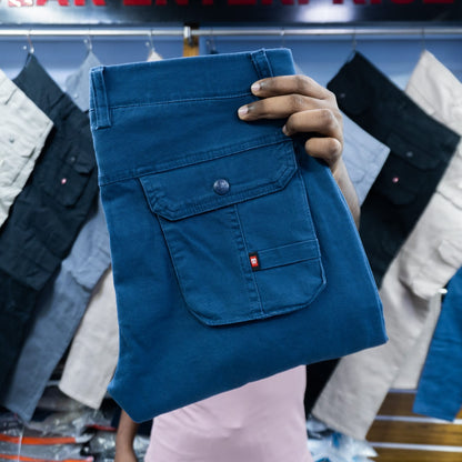 "পেট্রল বুলু -কালার"কার্গো গেবাডিন (ফিনিক্স কটন ফ্যাব্রিক) কোড : 47"