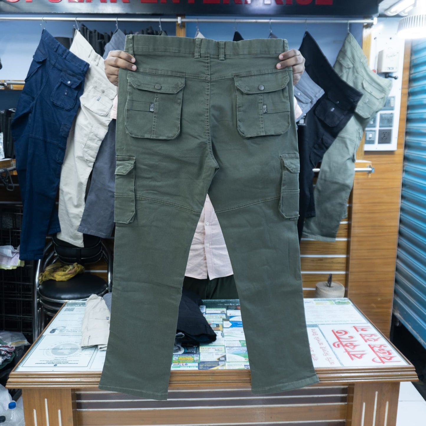 "অলিভ-কালার"কার্গো গেবাডিন (ফিনিক্স কটন ফ্যাব্রিক) কোড : 81"